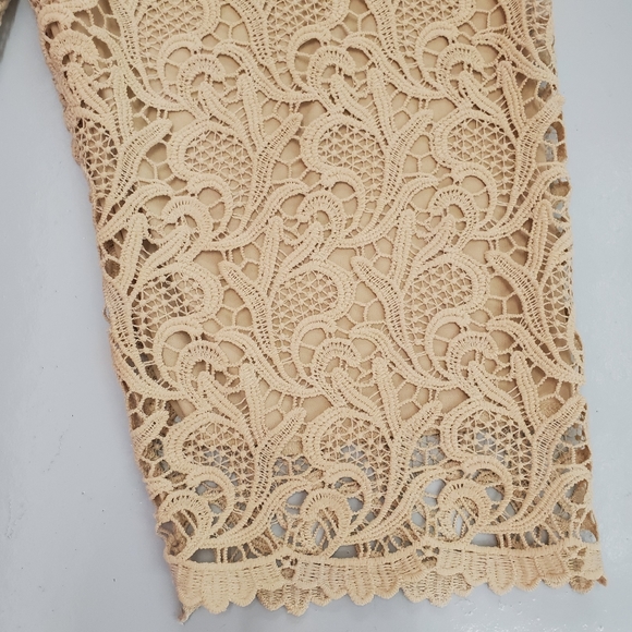 Today's Designer | Embroidered Nude Capris - Picture 5 of 8